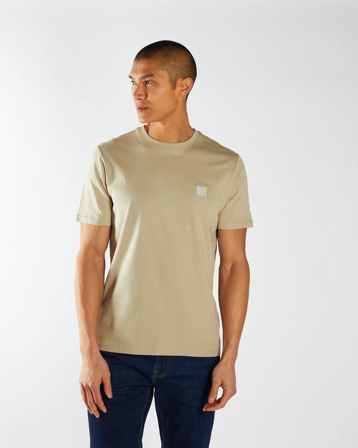 DIESEL Reed O-Neck T-Shirt - Stone