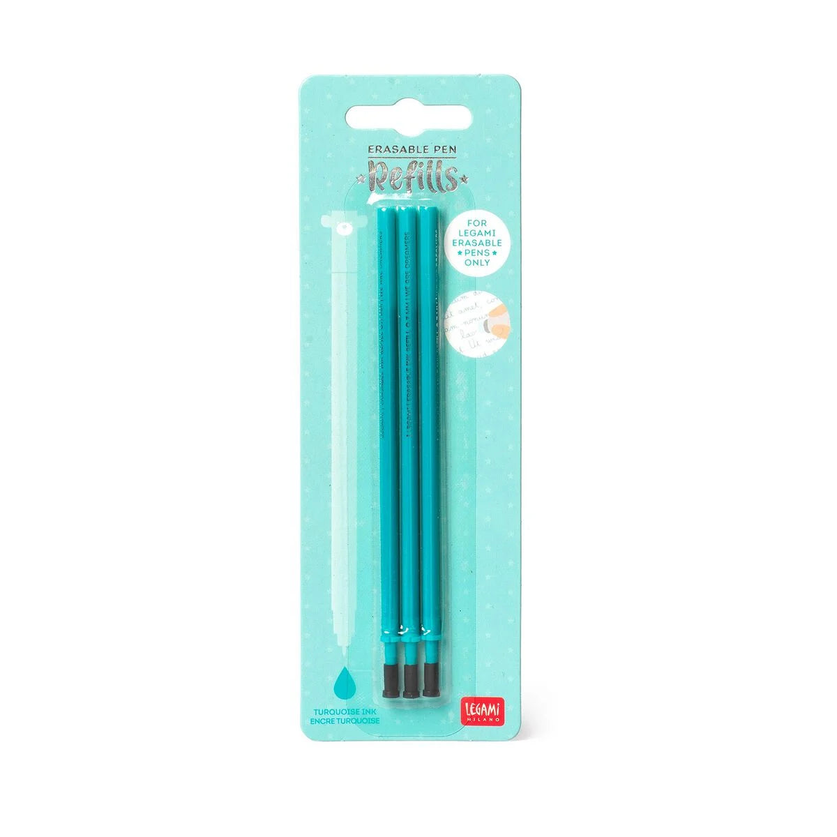 LEGAMI Set of 3 Refills for Erasable Pens - 8 Colours Available