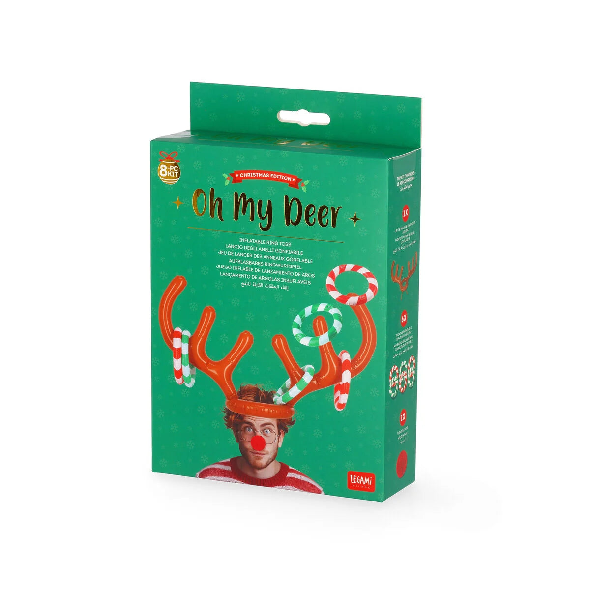 LEGAMI Inflatable Reindeer Ring Toss - Oh My Deer