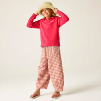 REGATTA Girls' Hot Shot II Half Zip Fleece - Pink Potion