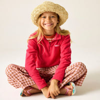 REGATTA Girls' Hot Shot II Half Zip Fleece - Pink Potion