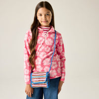 REGATTA Girls' Hot Shot II Half Zip Fleece - Floral Pink