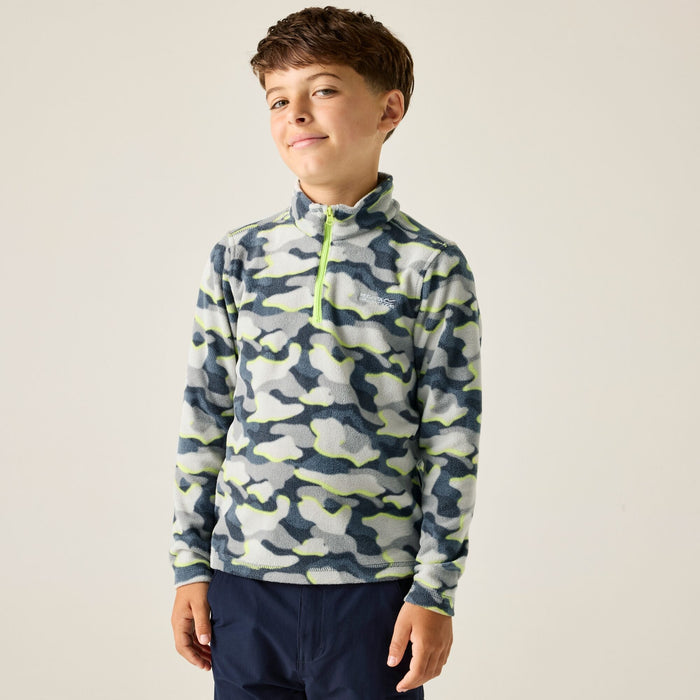 REGATTA Boy's Hot Shot II Half Zip Fleece - Camo