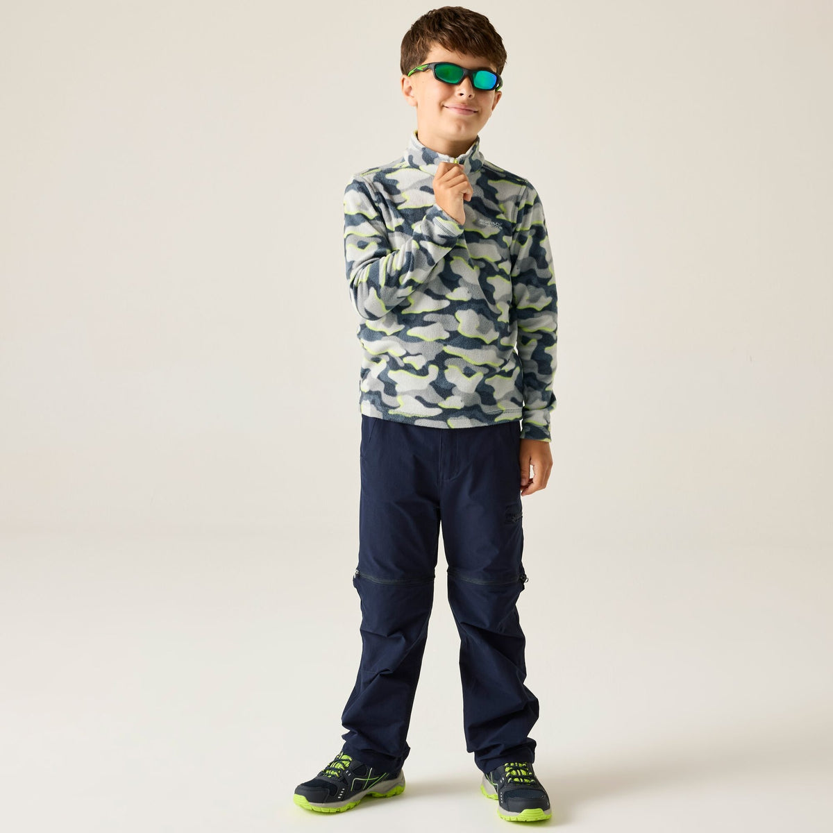 REGATTA Boy's Hot Shot II Half Zip Fleece - Camo