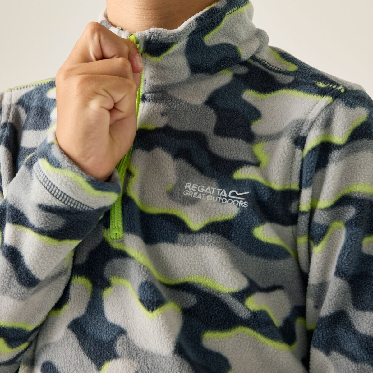 REGATTA Boy's Hot Shot II Half Zip Fleece - Camo