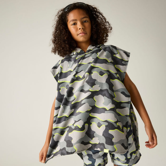 REGATTA Kids Towel Robe - Camo