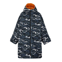 REGATTA Kids Waterproof Changing Robe - Black Camo