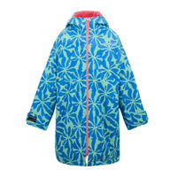 REGATTA Kids Waterproof Changing Robe - Floral Blue