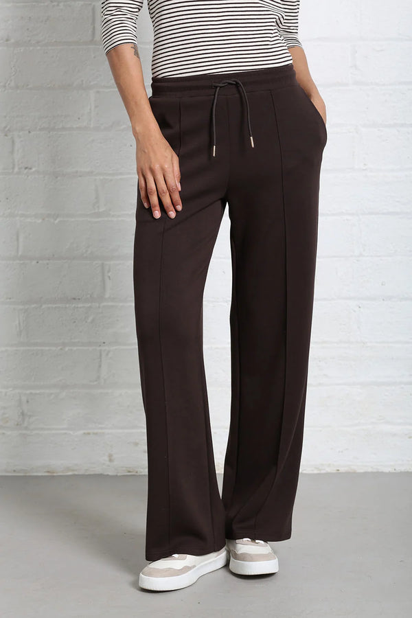 RELAX & RENEW Wren Wide Leg Jogger - Brown