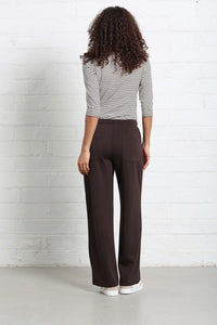 RELAX & RENEW Wren Wide Leg Jogger - Brown