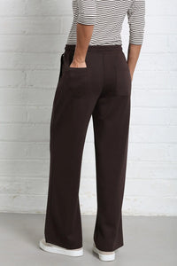 RELAX & RENEW Wren Wide Leg Jogger - Brown