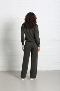 RELAX & RENEW Wren Wide Leg Jogger - Khaki