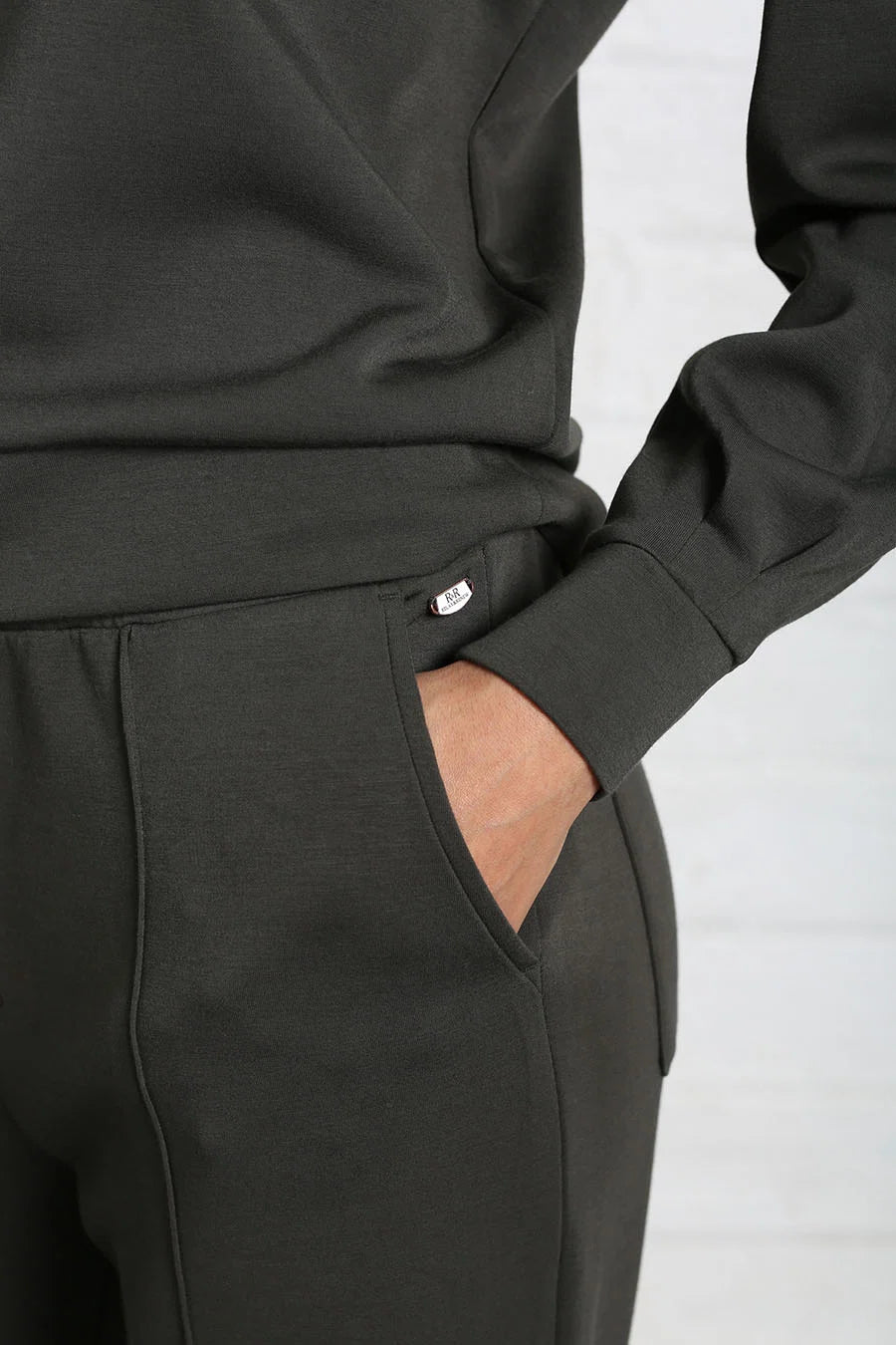 RELAX & RENEW Wren Wide Leg Jogger - Khaki