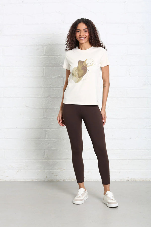 RELAX & RENEW Rosalie Graphic T-Shirt - Cream