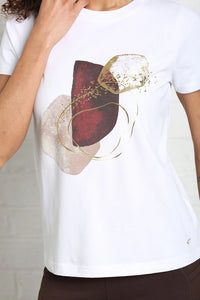 RELAX & RENEW Rosalie Graphic T-Shirt - White
