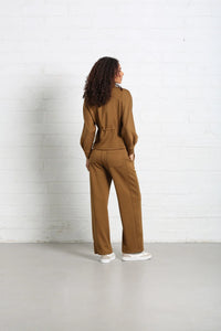 RELAX & RENEW Cora Wide Leg Jogger - Olive