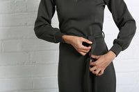 RELAX & RENEW Celia Long Sleeve Dress - Khaki