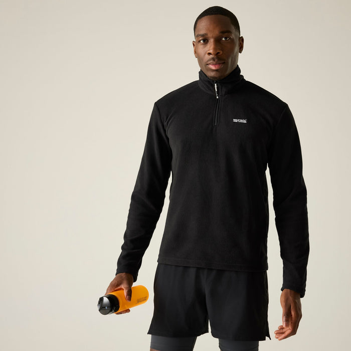 REGATTA Men's Thompson Lightweight Half Zip Fleece - Black