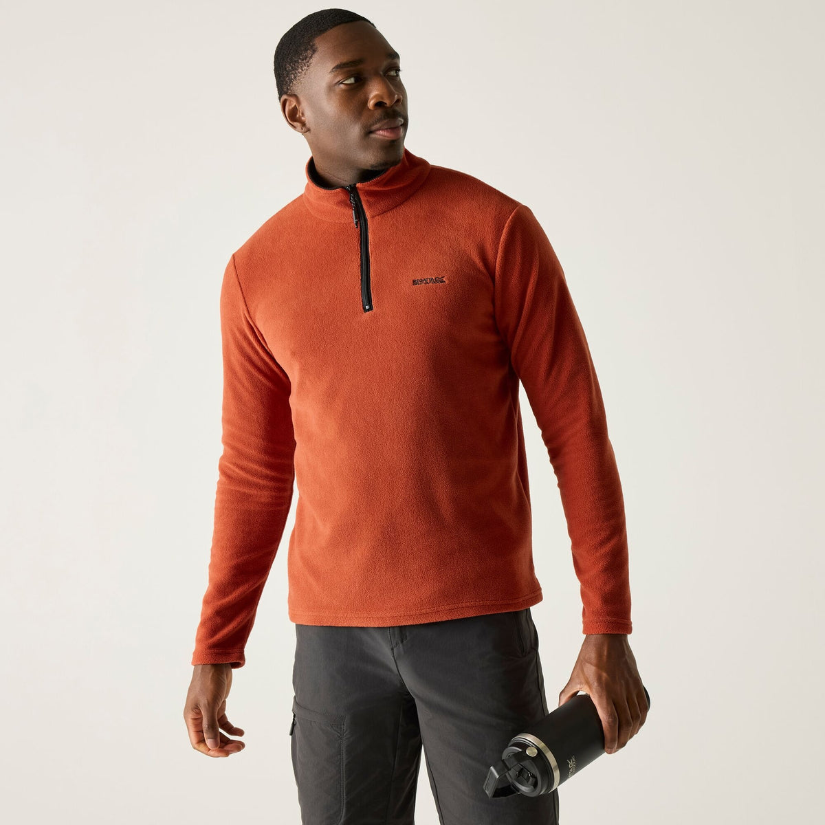 REGATTA Men's Thompson Lightweight Half Zip Fleece - Brick