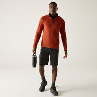 REGATTA Men's Thompson Lightweight Half Zip Fleece - Brick