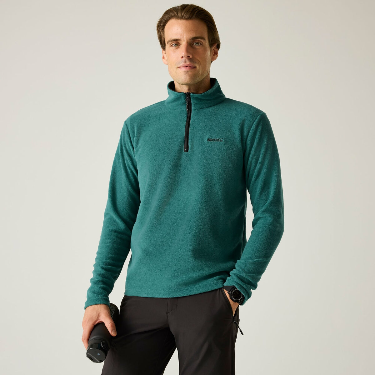 REGATTA Men's Thompson Lightweight Half Zip Fleece - Green