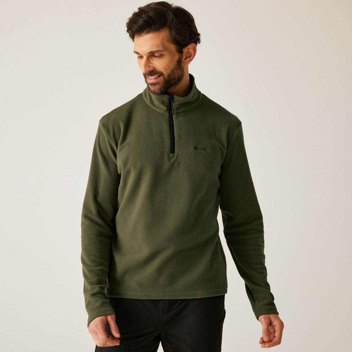 REGATTA Men's Thompson Lightweight Half Zip Fleece - Olive