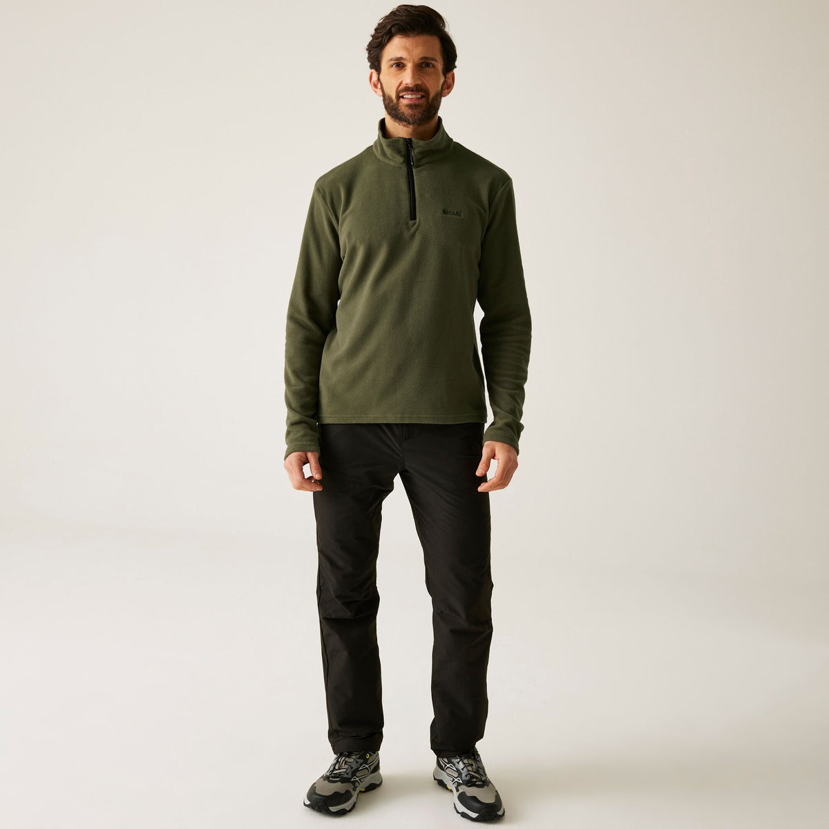 REGATTA Men's Thompson Lightweight Half Zip Fleece - Olive