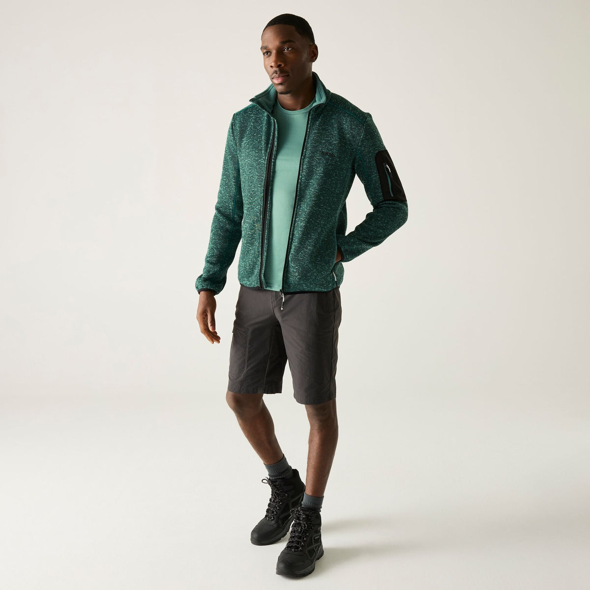 REGATTA Men's Newhill Full Zip Fleece - Teal