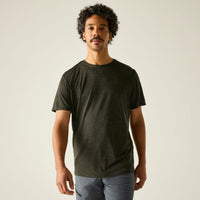 REGATTA Men's Fingal Edition Marl T-Shirt - Dark Khaki