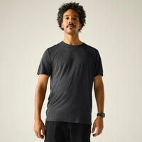 REGATTA Men's Fingal Edition Marl T-Shirt - Ash Black