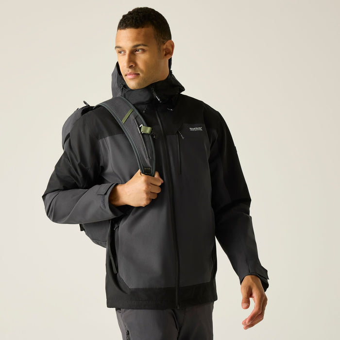 REGATTA Men's Highton IV Stretch Waterproof Jacket - Ash Black