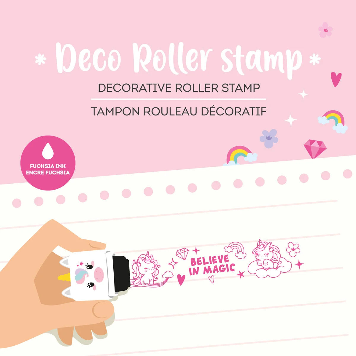 LEGAMI Decorative Roller Stamp - Unicorn