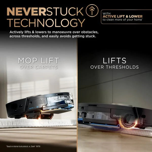 SHARK Power Detect Never Touch Pro 2-in-1 Robot Vacuum & Mop | RV2800ZEUK