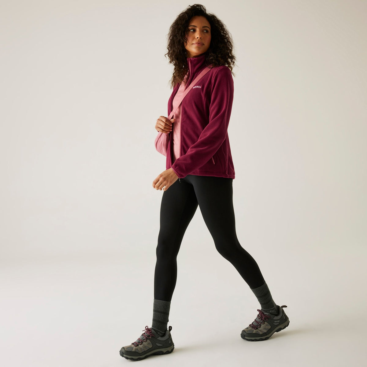 REGATTA Women's Floreo IV Full Zip Fleece - Burgundy