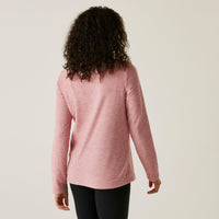 REGATTA Women's Sweetheart Marl Half Zip Fleece - Rose