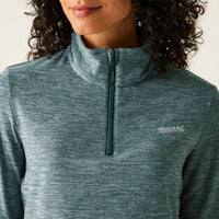 REGATTA Women's Sweetheart Marl Half Zip Fleece - Green