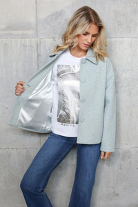 RANT & RAVE Caireen Oversize Light Jacket - Light Green