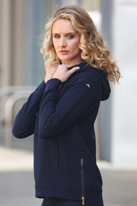RELAX & RENEW Felicity Half Zip Hoodie - Navy