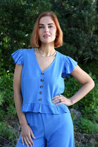 RANT & RAVE Lois Co-Ord Set - Blue