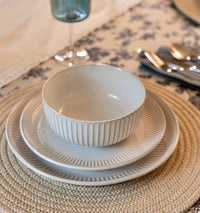 MASON CASH Reactive Ridge Dinner Plate 26.5cm -White