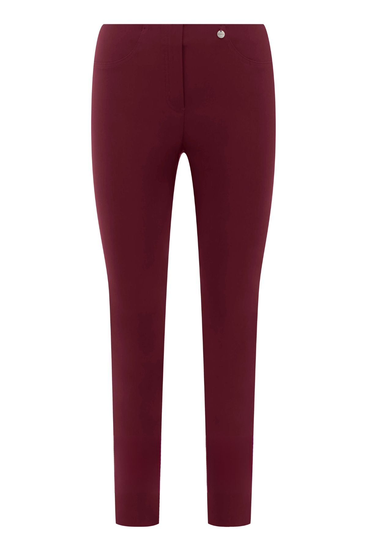 ROBELL Bella 09 Straight Fit 7/8 Trouser - Wine