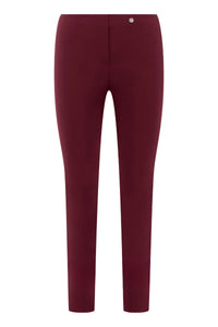 ROBELL Bella 09 Straight Fit 7/8 Trouser - Wine