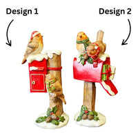 WGP Christmas Robin Postbox Ornament 21.5cm- 1Pc