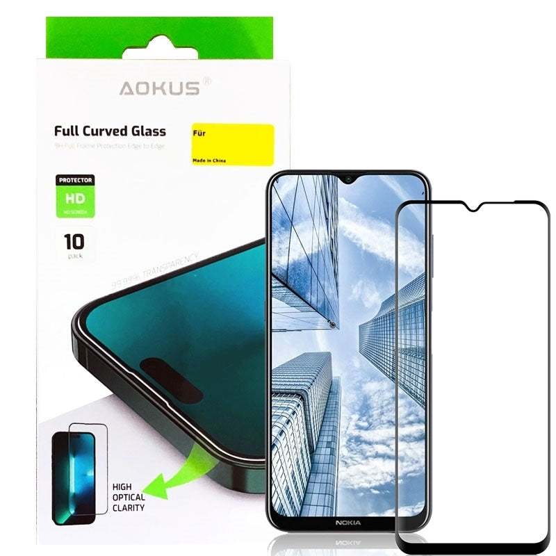 Galaxy S25 FE Premium HD Aokus Full Cover(5D Black) Tempered Glass