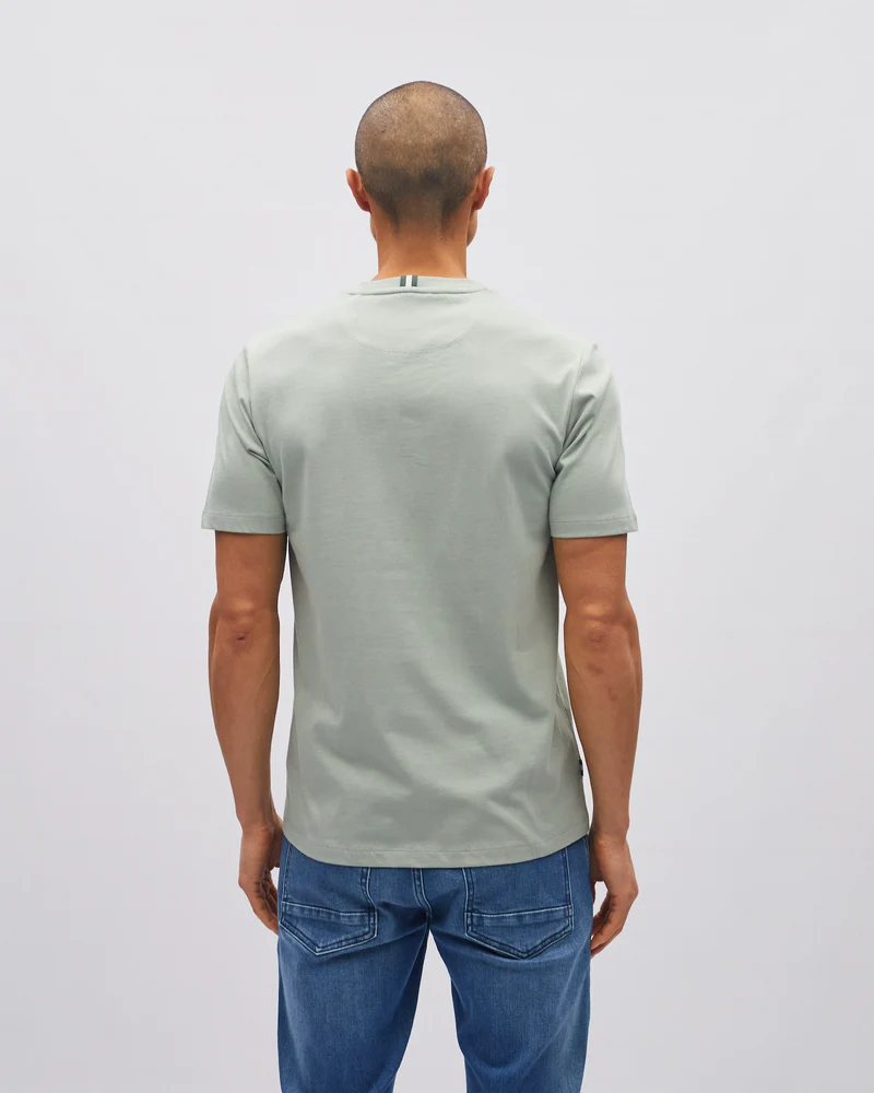 DIESEL Sammy Cotton O-Neck T-Shirt - Tidal Green
