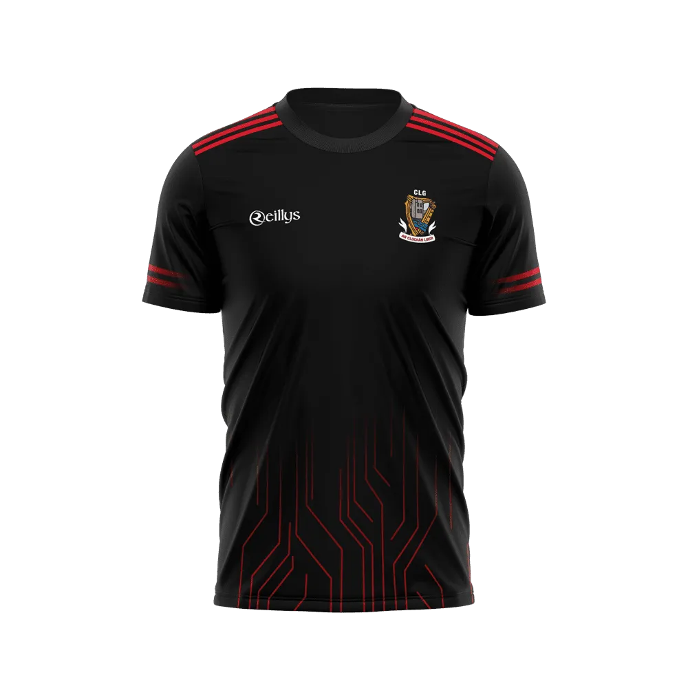 CLG An Clochan Liath - Dungloe GAA Adult Training Jersey - Black