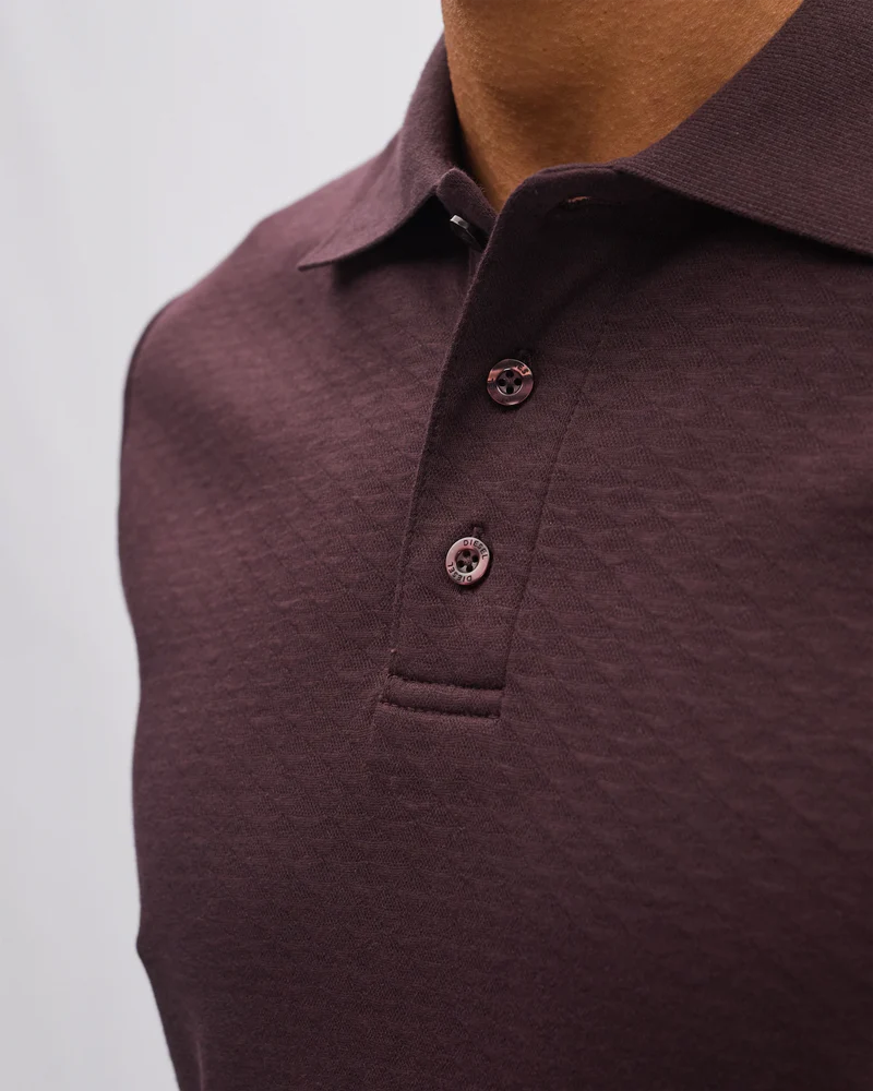 DIESEL Men's Serge Polo - Dark Prune