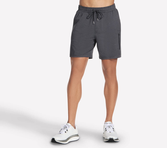 SKECHERS Men's Weekend 7 Inch Shorts - Black/Charcoal