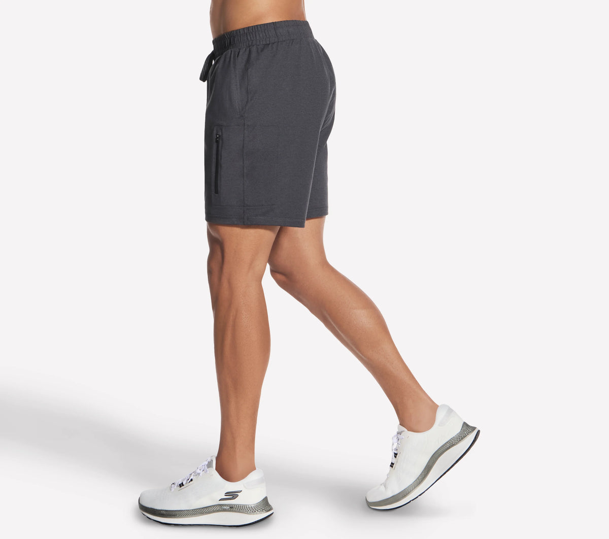 SKECHERS Men's Weekend 7 Inch Shorts - Black/Charcoal