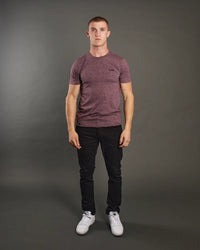 DIESEL Basic Sky O-Neck T-Shirt - Wine Port